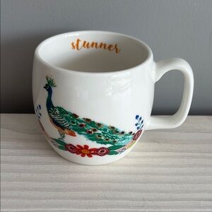 Opalhouse Peacock Design Mug‎ with 'Stunner' Text